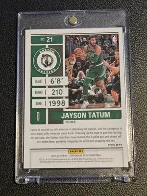2019-20 Panini Contenders Optic #21 Jayson Tatum Red - Basketball Card Single