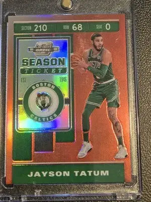 2019-20 Panini Contenders Optic #21 Jayson Tatum Red - Basketball Card Single