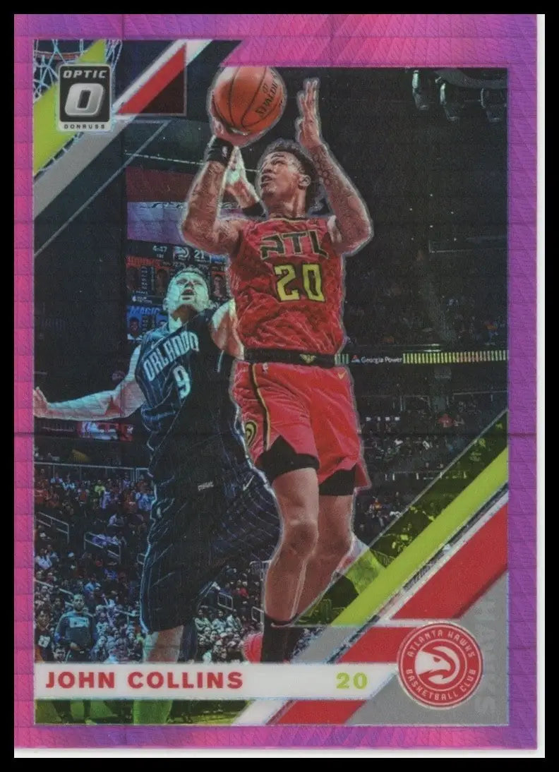 2019-20 Panini Donruss Optic - John Collins #22 Pink Hyper Prizm