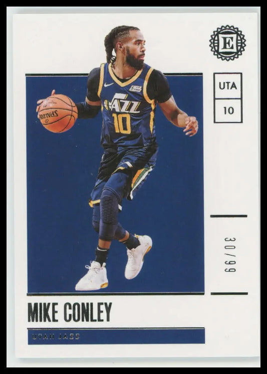 2019-20 Panini Encased Mike Conley 75 /99 Utah Jazz NM - Basketball Card Single