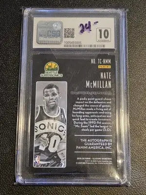 2019-20 Panini Illusions #TC-NMM Nate McMillan Trophy Collection Signatures - Basketball Card Single