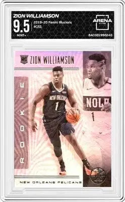 2019-20 Panini Illusions Zion Williamson #151 Basketball AC 9.5 - Basketball Card Single