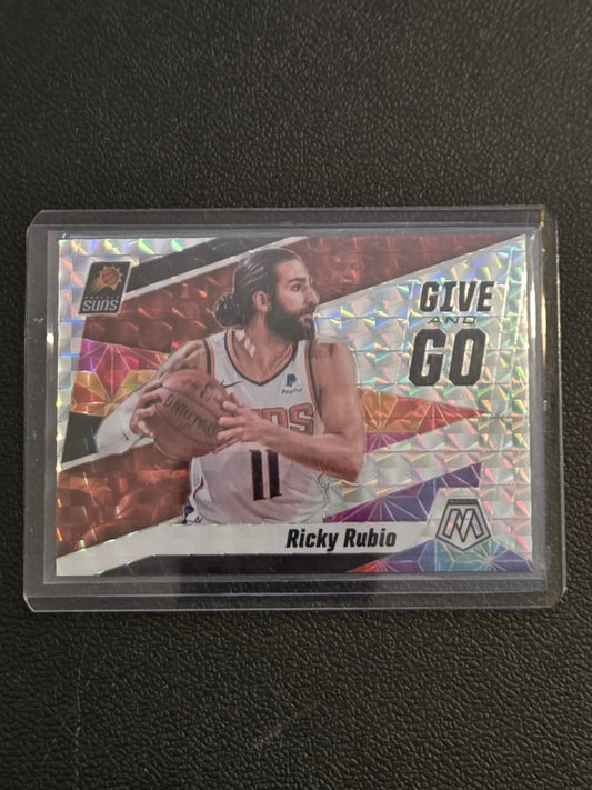 2019-20 Panini Mosaic #12 Ricky Rubio Give and Go Mosaic - Basketball Card Single