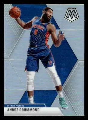 2019-20 Panini Mosaic #17 Andre Drummond Silver Prizm Detroit Pistons - Basketball Card Single
