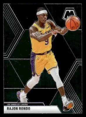 2019-20 Panini Mosaic #196 Rajon Rondo Base Los Angeles Lakers - Basketball Card Single