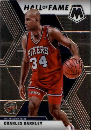 Original gloss Panini Mosaic Charles Barkley basketball card from 2019-20 Panini Mosaic series