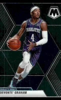 2019-20 Panini Mosaic #62 Devonte’ Graham Base Charlotte Hornets - Basketball Card Single