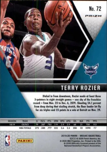 2019-20 Panini Mosaic Green #72 Terry Rozier NM-MT Hornets ID:27781 - Basketball Card Single