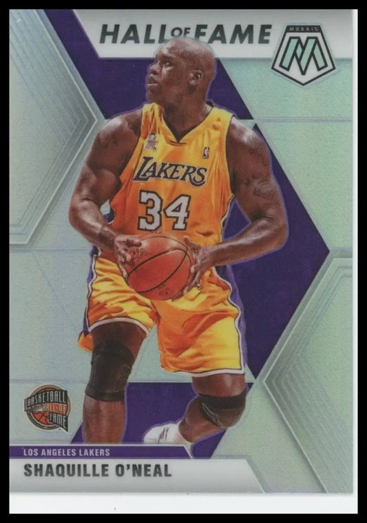 2019-20 Panini Mosaic - Hall of Fame Shaquille O’Neal #281 Silver Prizm