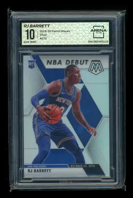 2019-20 Panini Mosaic RJ Barrett #270 Silver RC Basketball Arena Club 10
