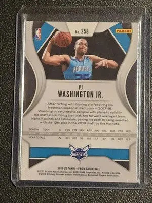 2019-20 Panini Prizm #258 PJ Washington Jr. - Basketball Card Single
