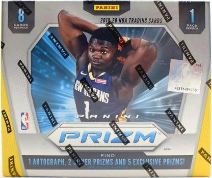 2019-20 Panini Prizm Choice Basketball Hobby Box featuring Zion Williamson trading cards