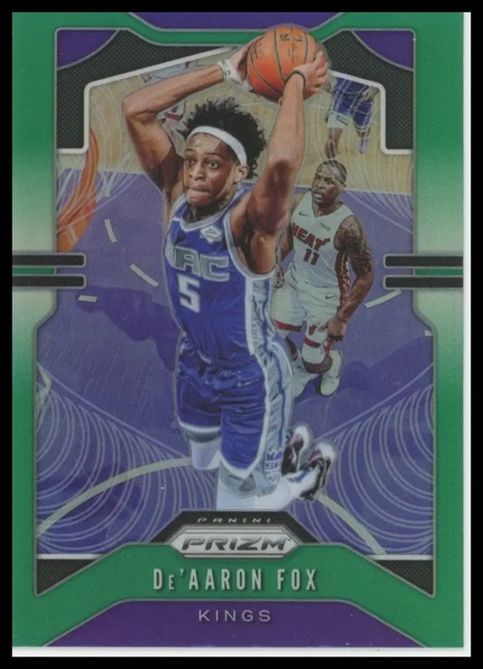 2019-20 Panini Prizm - De’Aaron Fox #120 Green Prizm - Basketball Card Single