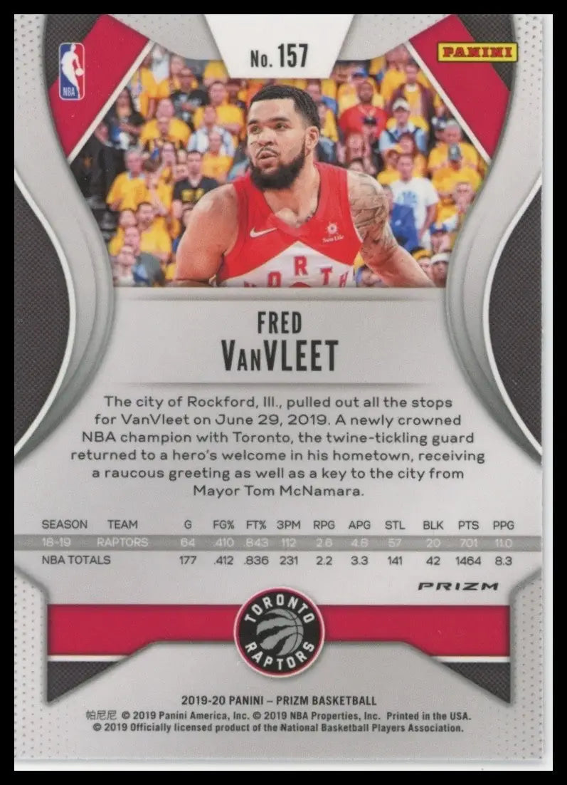2019-20 Panini Prizm - Fred VanVleet #157 Pink Ice Prizm - Basketball Card Single