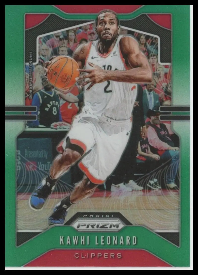 2019-20 Panini Prizm - Kawhi Leonard #149 Green Prizm - Basketball Card Single