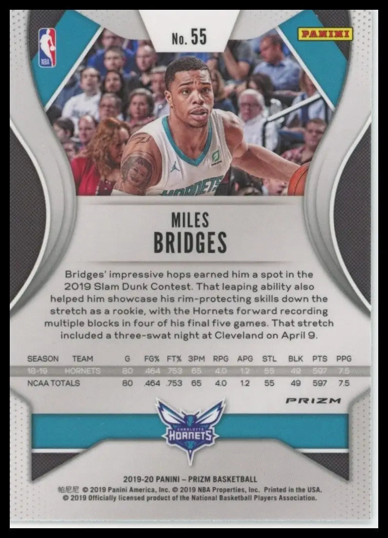 2019-20 Panini Prizm - Miles Bridges #55 Silver Prizm - Basketball Card Single