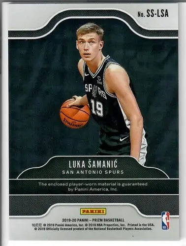 2019-20 Panini Prizm Sensational Swatches #18 Luka Samanic NM-MT MEM Sp ID:72674 - Basketball Card Single