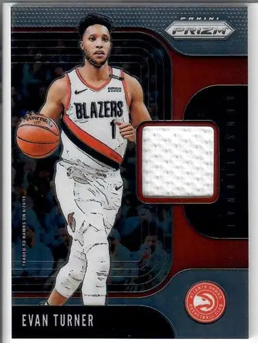 Evan Turner Panini Prizm Sensational Swatches basketball card in product 2019-20 Panini Prizm