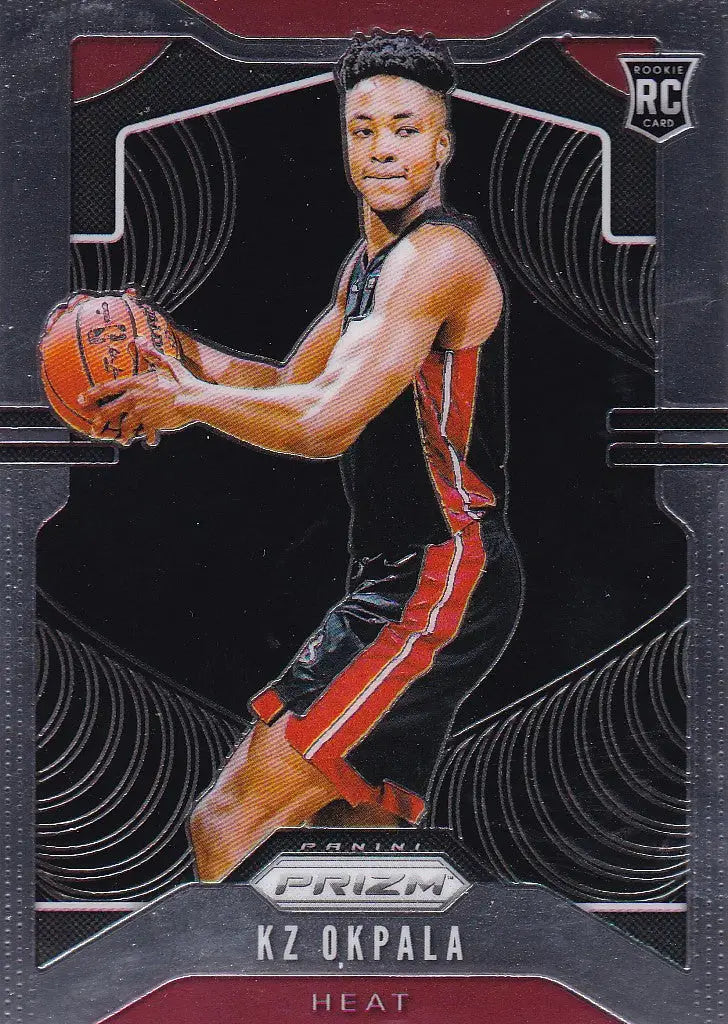 2019-20 Prizm KZ Okpala RC #275 Miami Heat trading card for basketball fans
