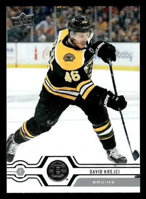 2019-20 Upper Deck #11 David Krejci - Hockey Card Single