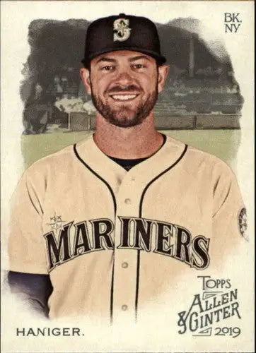 Original gloss of Mitch Haniger baseball card from 2019 Allen and Ginter NM-MT