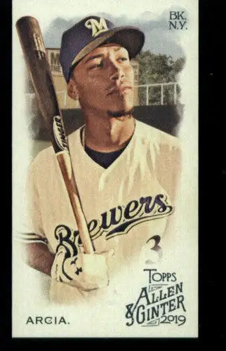 Original gloss Baseball card 2019 Allen and Ginter Mini #229 Orlando Arcia Brewers
