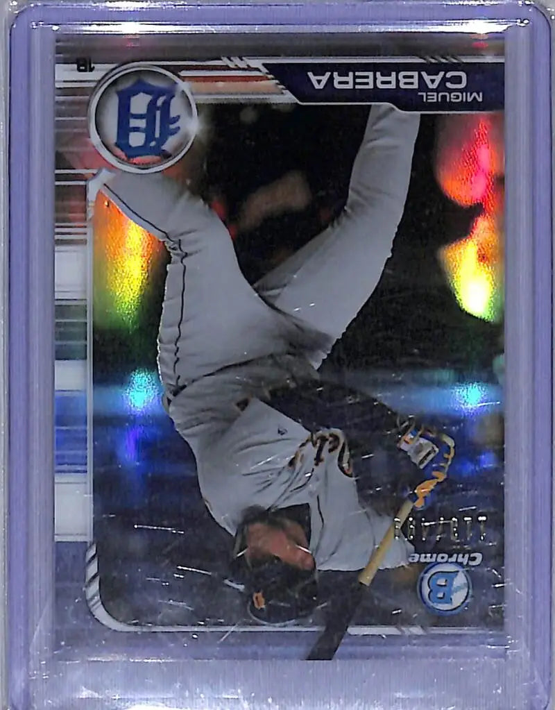 2019 Bowman Chrome #23 Miguel Cabrera NM-MT 113/499 Detroit Tigers