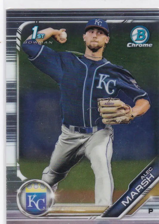 2019 Bowman Chrome #BDC-15 Alec Marsh Kansas City Royals - Baseball Card Single