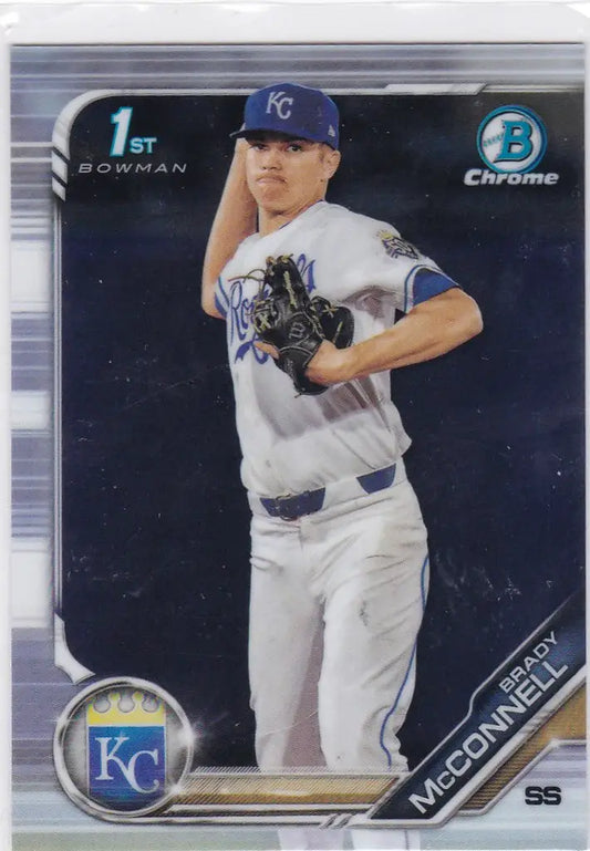 2019 Bowman Chrome Draft #BDC-17 Brady McConnell Kansas City Royals - Baseball Card Single