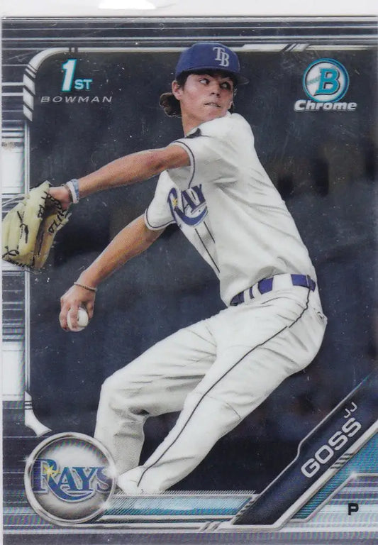 2019 Bowman Chrome Draft #BDC-61 JJ Goss Tampa Bay Rays - Baseball Card Single