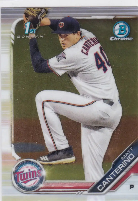 2019 Bowman Chrome Draft Prospect #BDC-149 Matt Canterino Minnesota Twins - Baseball Card Single