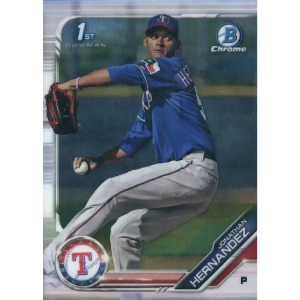 2019 Bowman Chrome Prospects #BCP-119 Jonathan Hernandez NM-MT Texas Rangers Baseball Card - Baseball Card Single