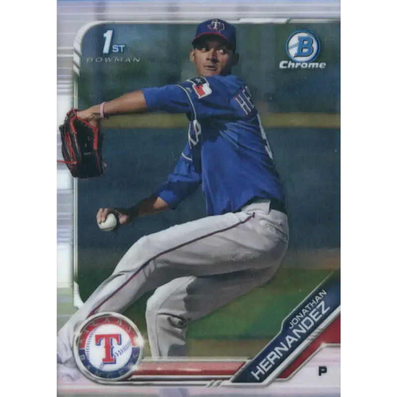 2019 Bowman Chrome Prospects #BCP-119 Jonathan Hernandez NM-MT Texas Rangers Baseball Card - Baseball Card Single
