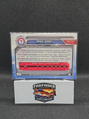 2019 Bowman - Chrome Prospects Brock Burke #BCP-137 Mega Box Green Mojo /99 - Baseball Card Box