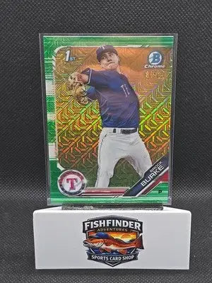 2019 Bowman - Chrome Prospects Brock Burke #BCP-137 Mega Box Green Mojo /99 - Baseball Card Box