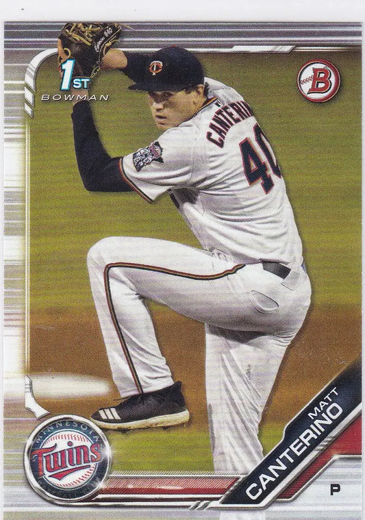 2019 Bowman Draft #BD-149 Matt Canterino 1st Bowman Minnesota Twins - Baseball Card Single