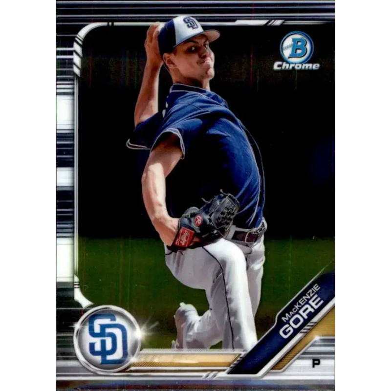 2019 Bowman Draft Chrome #BDC-103 MacKenzie Gore NM-MT San Diego Padres Baseball Card - Baseball Card Single