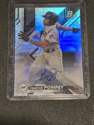 2019 Bowman Platinum #TOP-40 Tristan Pompey Top Prospects Autographs - Baseball Card Single