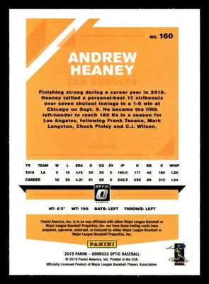 2019 Donruss #160 Andrew Heaney - Baseball Card Single