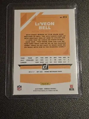 2019 Donruss #211 Le’Veon Bell Press Proof Silver #/100 - Football Card Single