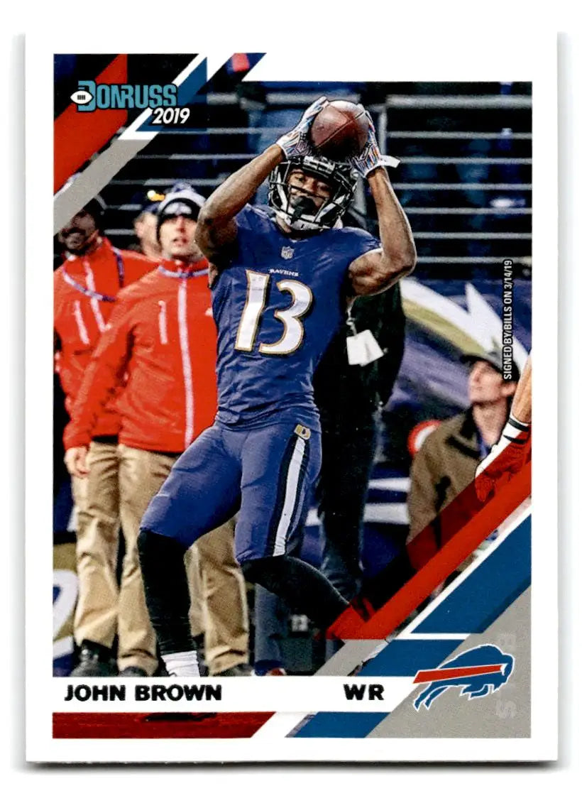2019 Donruss #28 John Brown - Football Card Single