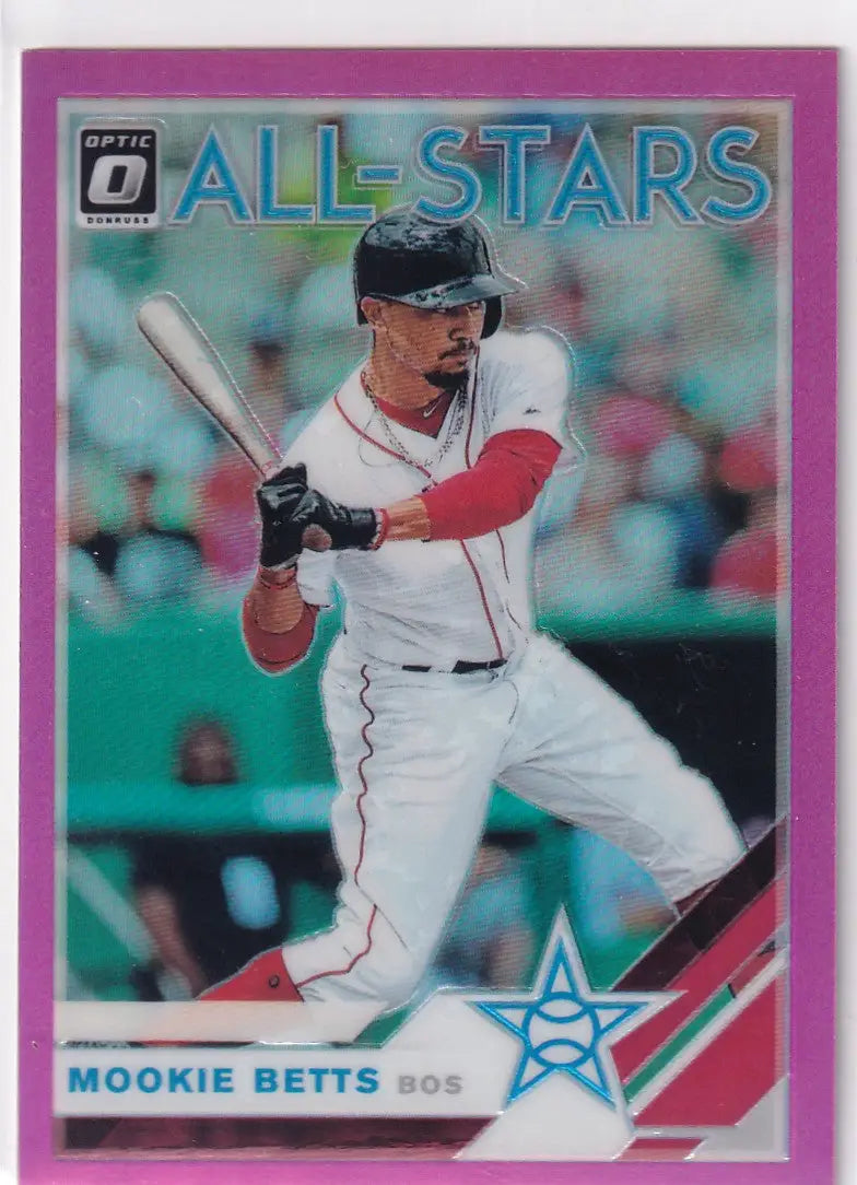 2019 DONRUSS OPTIC #99 MOOKIE BETTS ALL STARS PINK- BOSTON RED SOX - Baseball Card Single