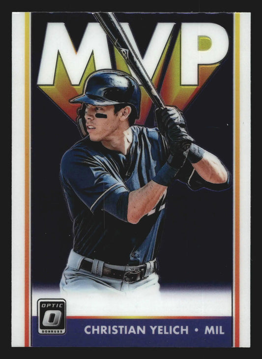 2019 Donruss Optic MVP #MVP-2 Christian Yelich Milwaukee Brewers - Baseball Card Single