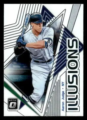 Aaron Judge baseball card from 2019 Donruss Optic Judge Illusions series
