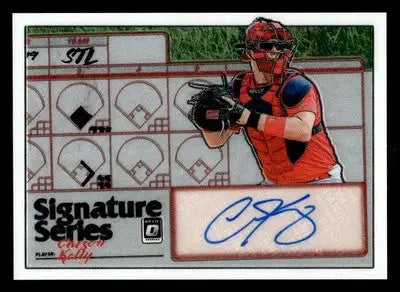 2019 Donruss Optic #SS-CK Carson Kelly Signature Series Holo #/99 - Baseball Card Single