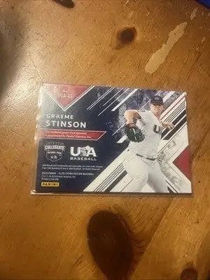 Graeme Stinson baseball card from 2019 Elite Extra Edition USA series