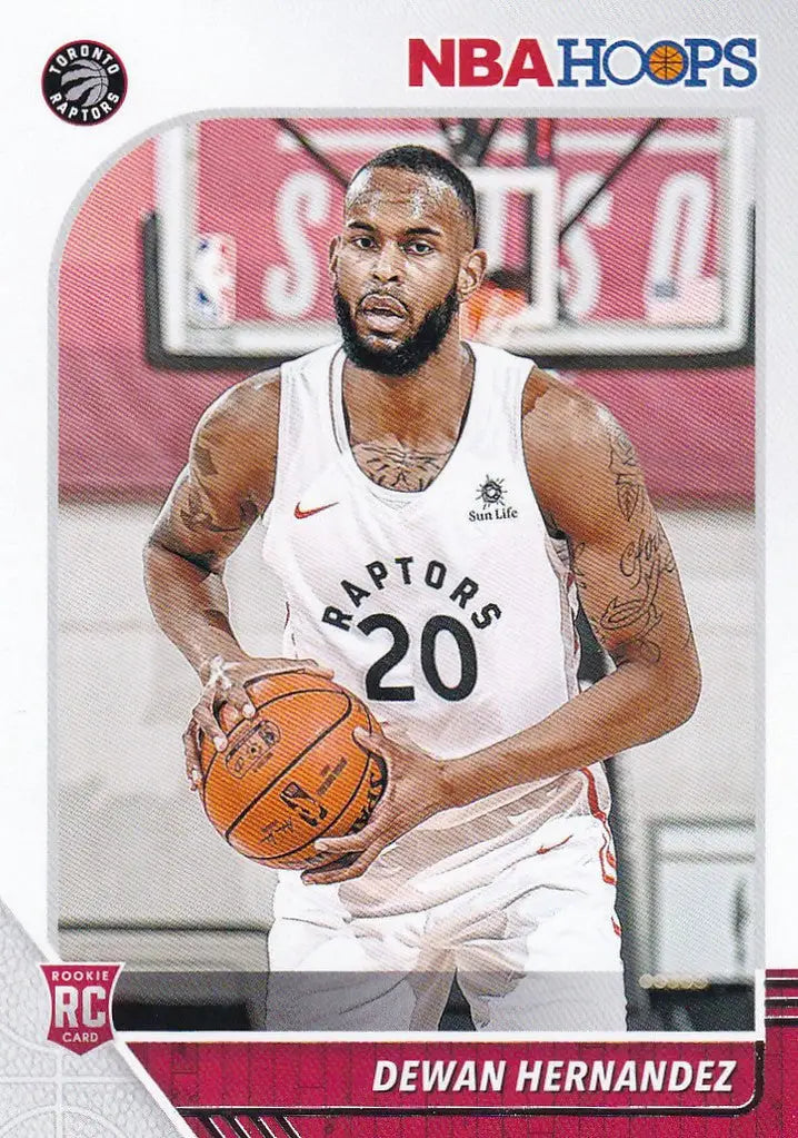 2019 Hoops Dewan Hernandez RC #254 -- Raptors - Basketball Card Single