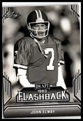 2019 Leaf Draft #08 John Elway Draft Flashback - Football Card Single