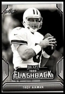 2019 Leaf Draft #10 Troy Aikman Draft Flashback - Football Card Single
