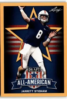 2019 Leaf Draft #72 Jarrett Stidham Gold - Football Card Single